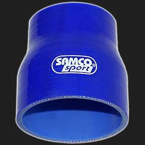 Переходник силиконовый прямой D=57/70 мм SAMCO SPORT синий