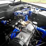 Шланг вентиляции картера силиконовый нижний ВАЗ 2108 (8V) синий