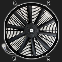 Электровентилятор охлаждения в сборе с кожухом 400 мм х 415 мм (120W)