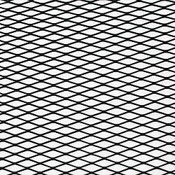 Сетка бампера 100х50 см алюминиевая, чёрная, крупная MESH-25