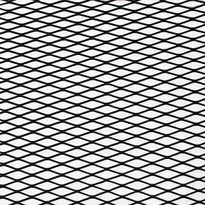 Сетка бампера 100х50 см алюминиевая, чёрная, крупная MESH-25