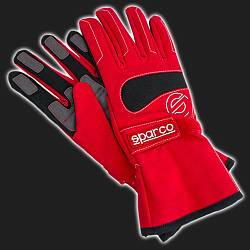 Перчатки для автоспорта SPARCO Style красные